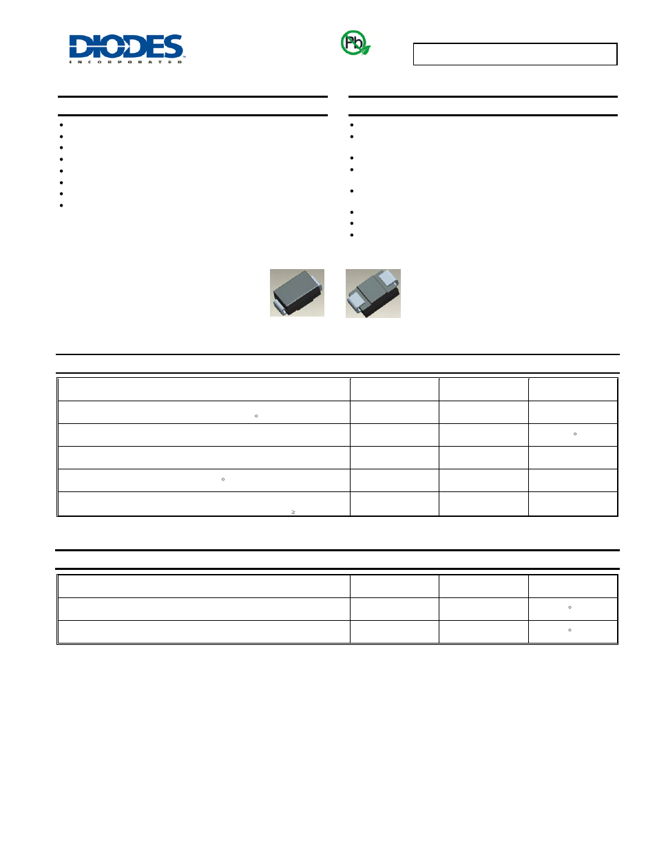 Diodes SMBJ5.0(C)A - SMBJ170(C)A User Manual | 5 pages