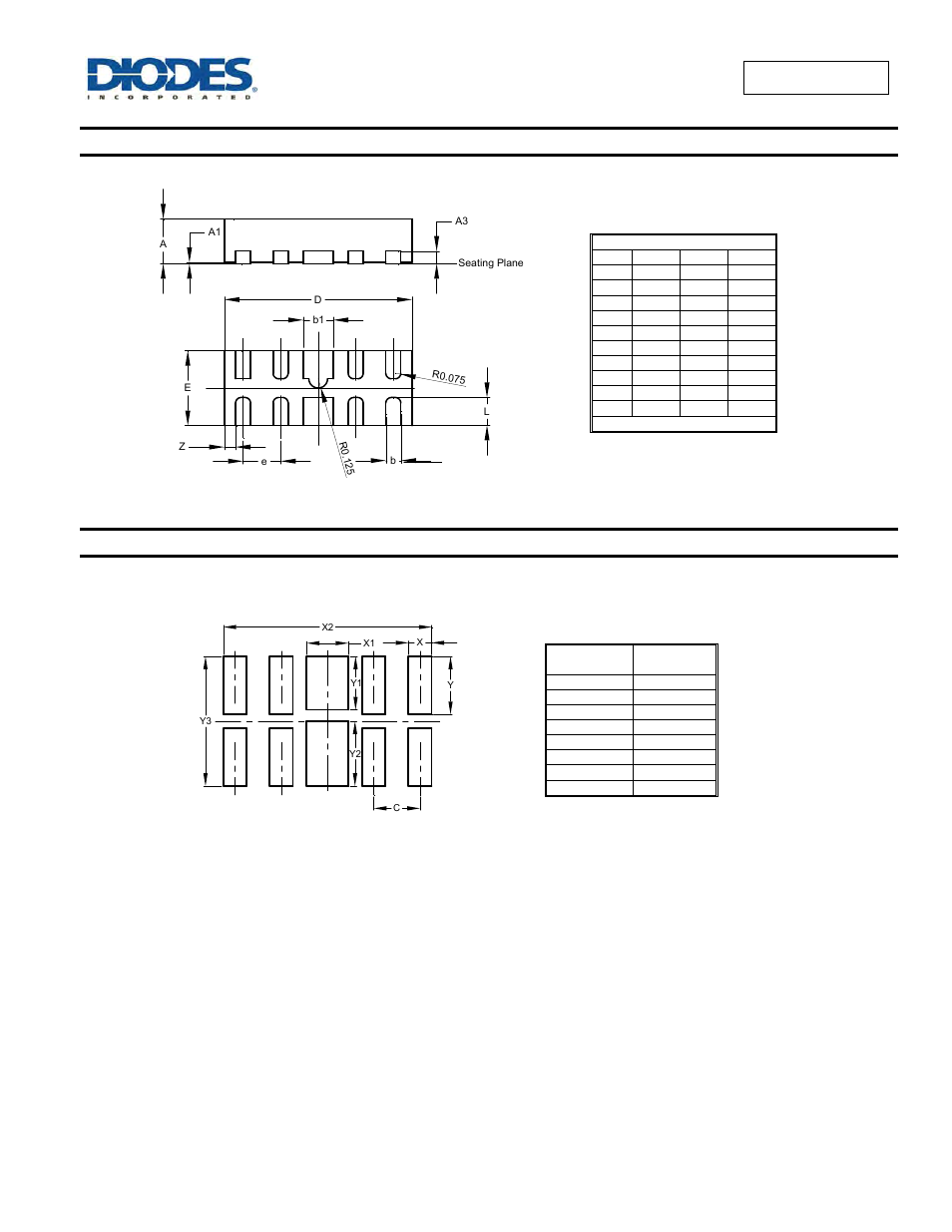Package outline dimensions, Suggested pad layout | Diodes DT1240-04LP User Manual | Page 4 / 5