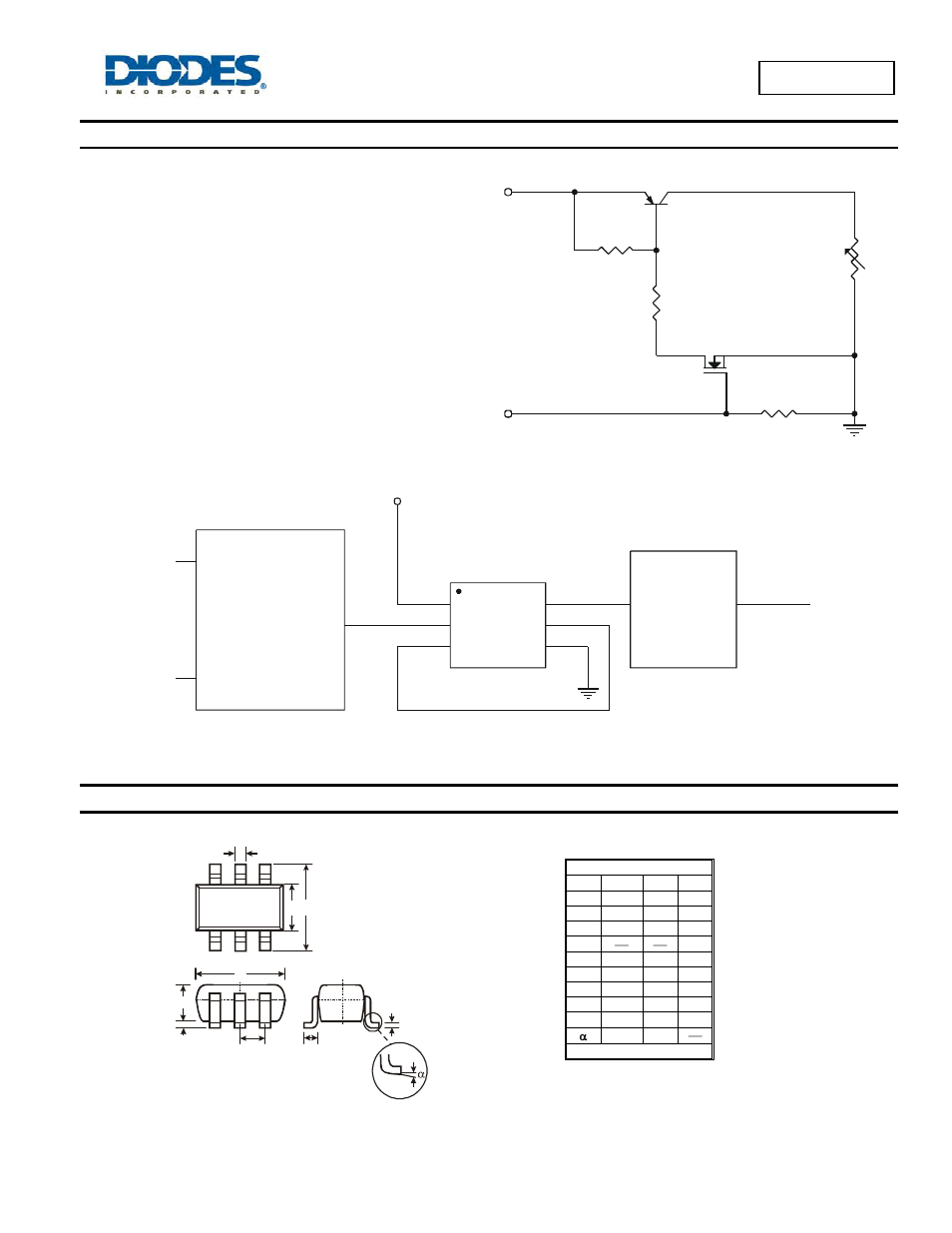 Application details, Package outline dimensions | Diodes LMN400B01 User Manual | Page 8 / 9