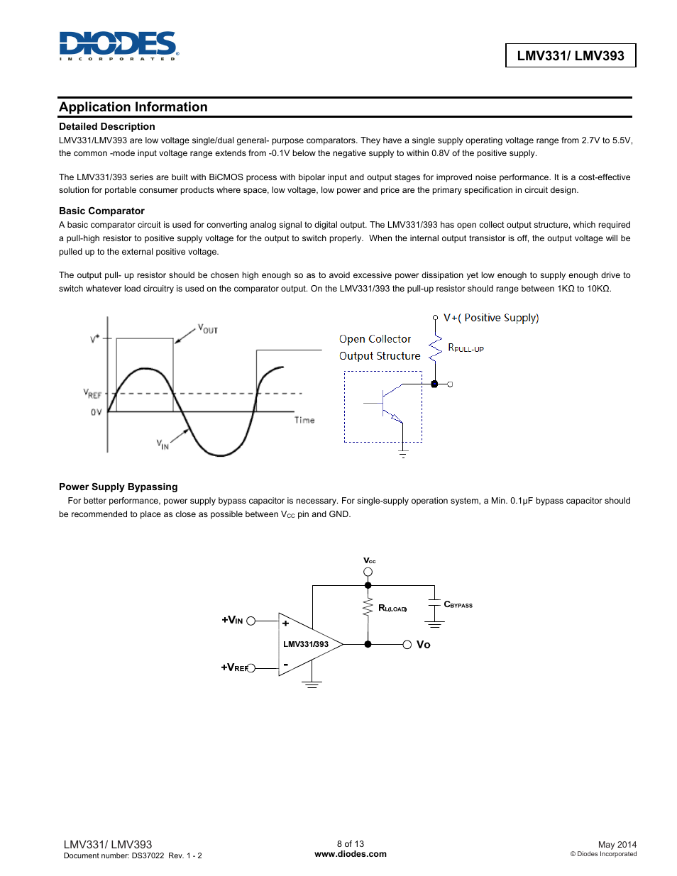 Application information | Diodes LMV393 User Manual | Page 8 / 13