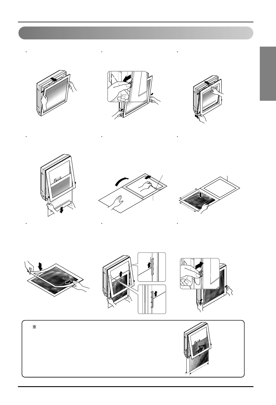 English, How to replace picture & photograph | LG ARNU09GSF11 User Manual | Page 13 / 17