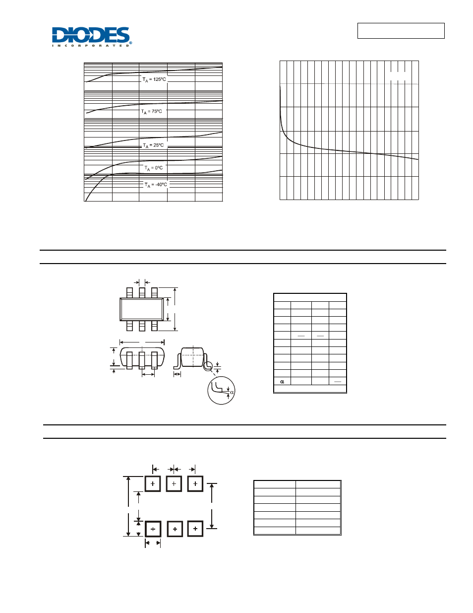Mmbd4448htm, Package outline dimensions, Suggested pad layout | Diodes MMBD4448HTM User Manual | Page 3 / 4