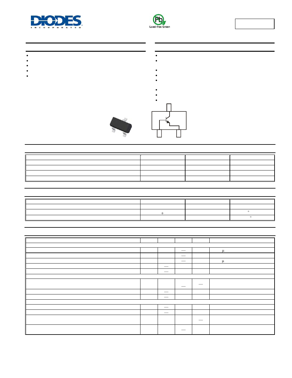 Diodes MMBT4124 User Manual | 3 pages