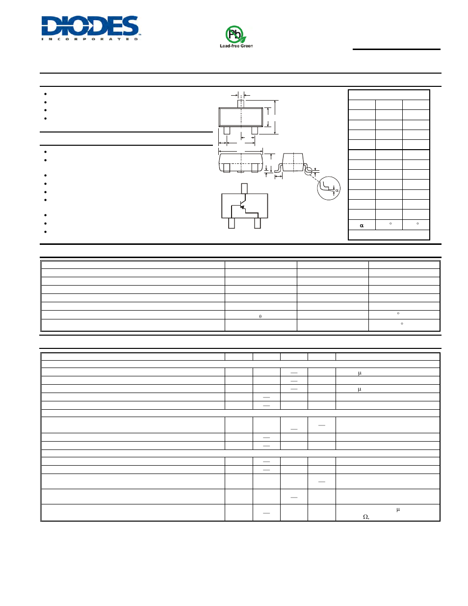 Diodes MMBT4126 User Manual | 3 pages
