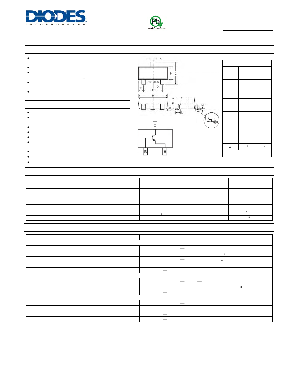 Diodes MMBTH10 User Manual | 3 pages