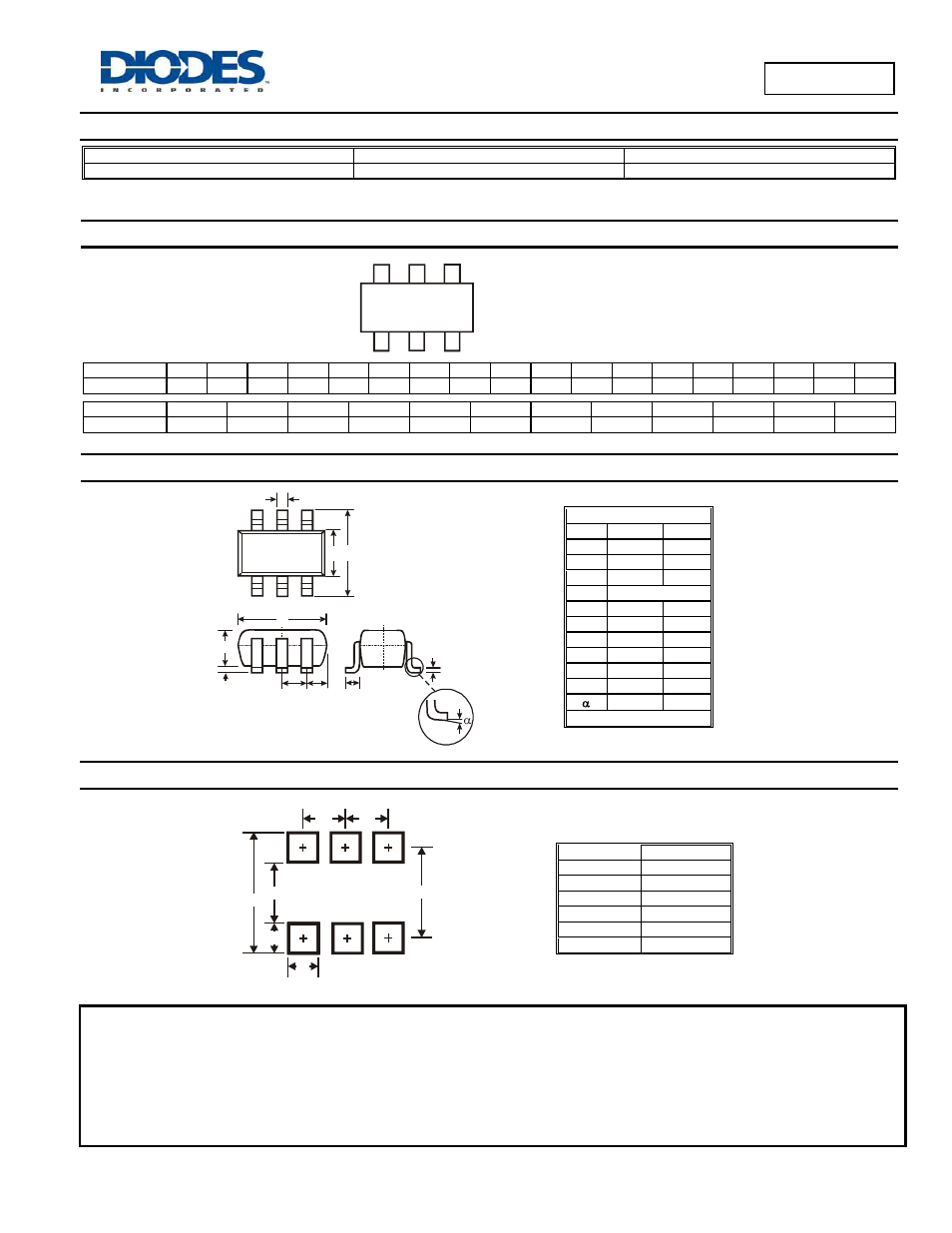 Mmdt4124, Ordering information, Marking information | Package outline dimensions, Suggested pad layout | Diodes MMDT4124 User Manual | Page 3 / 3