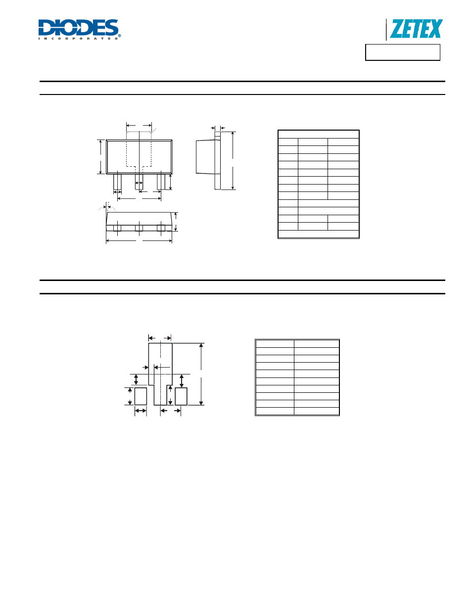 Package outline dimensions, Suggested pad layout | Diodes ZXTP19020DZ User Manual | Page 6 / 7