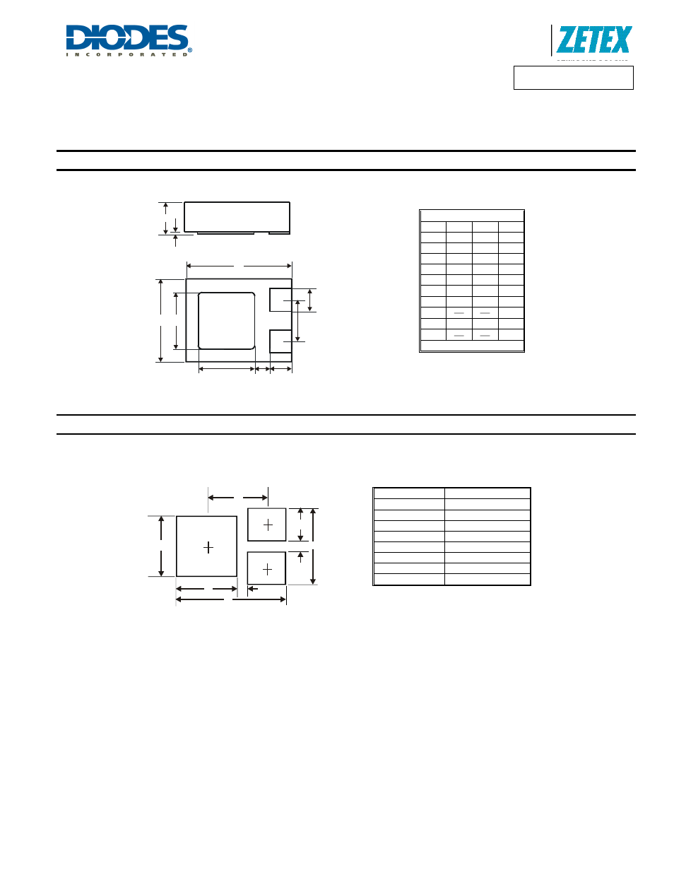 Package outline dimensions, Suggested pad layout | Diodes ZXTP26020DMF User Manual | Page 5 / 6