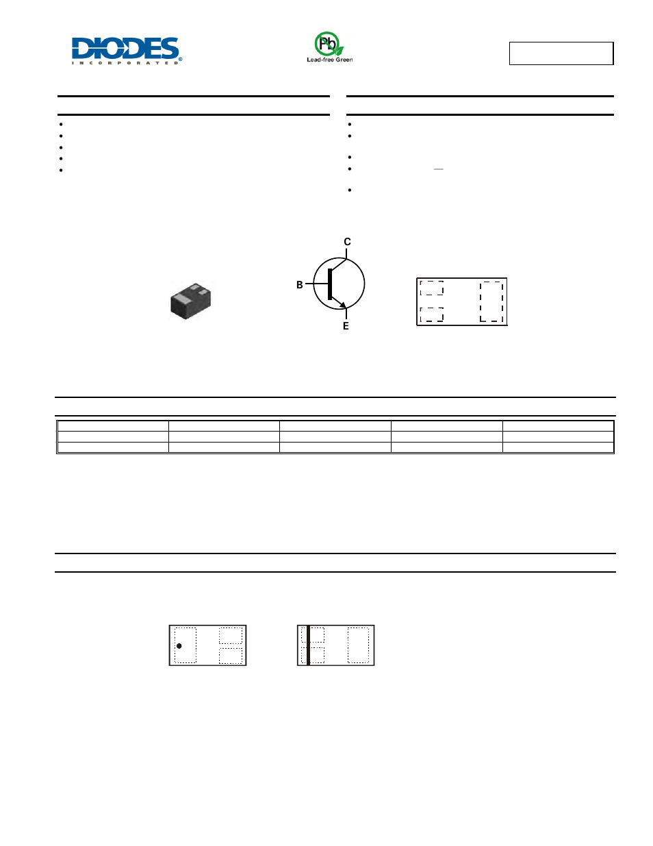 Diodes MMBT3904LP User Manual | 5 pages