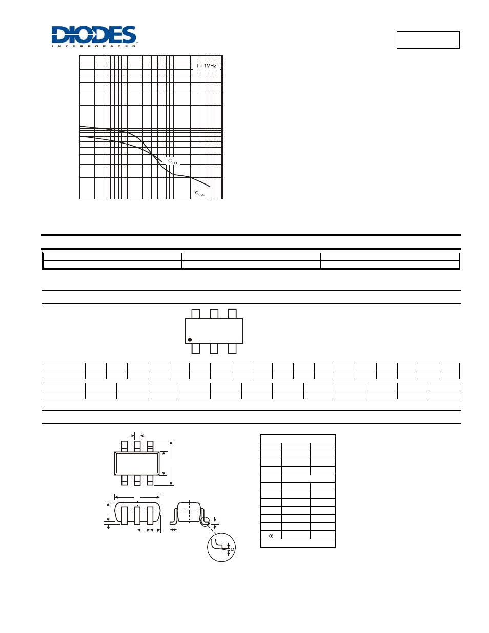 Marking information, Package outline dimensions, Mmdt3946 | Ordering information | Diodes MMDT3946 User Manual | Page 5 / 6