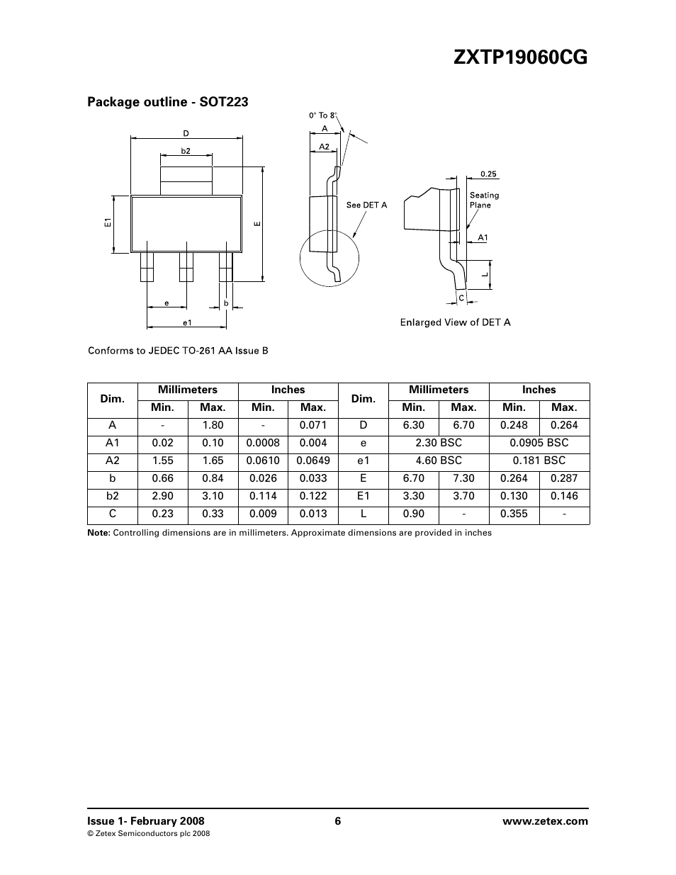 Diodes ZXTP19060CG User Manual | Page 6 / 8