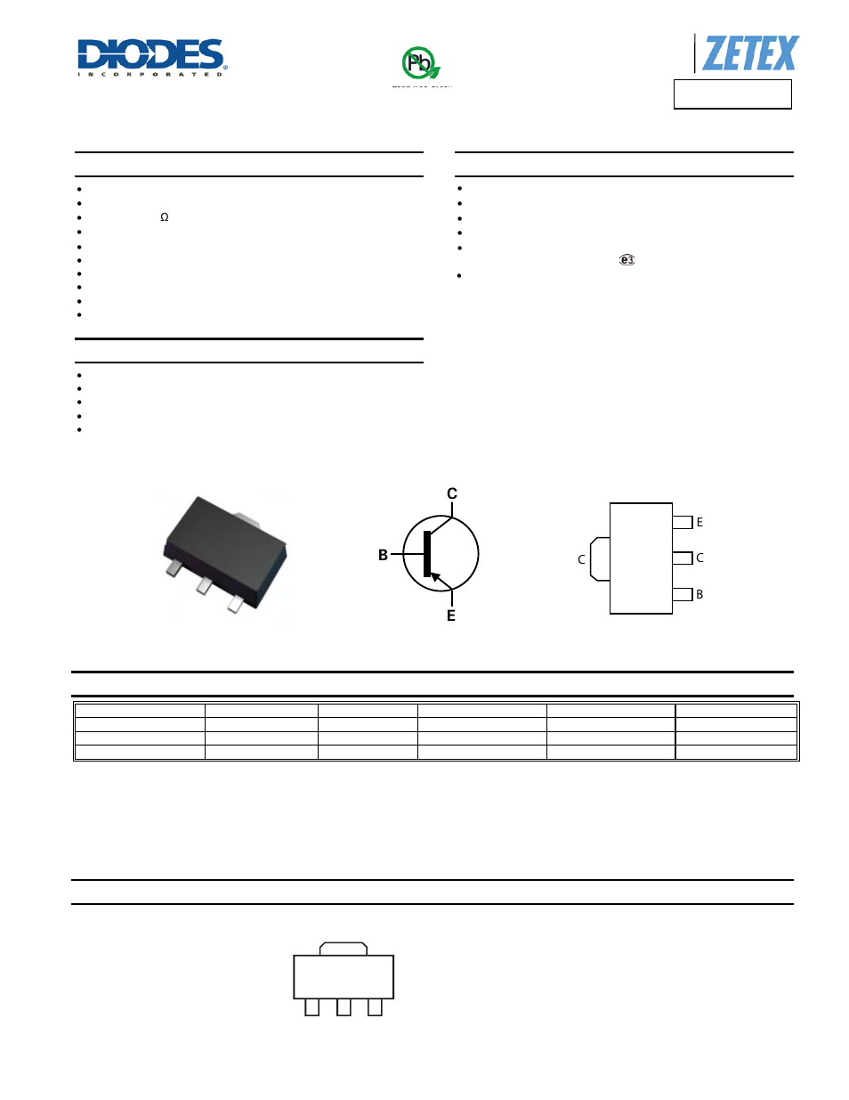 Diodes ZXTP2012Z User Manual | 7 pages