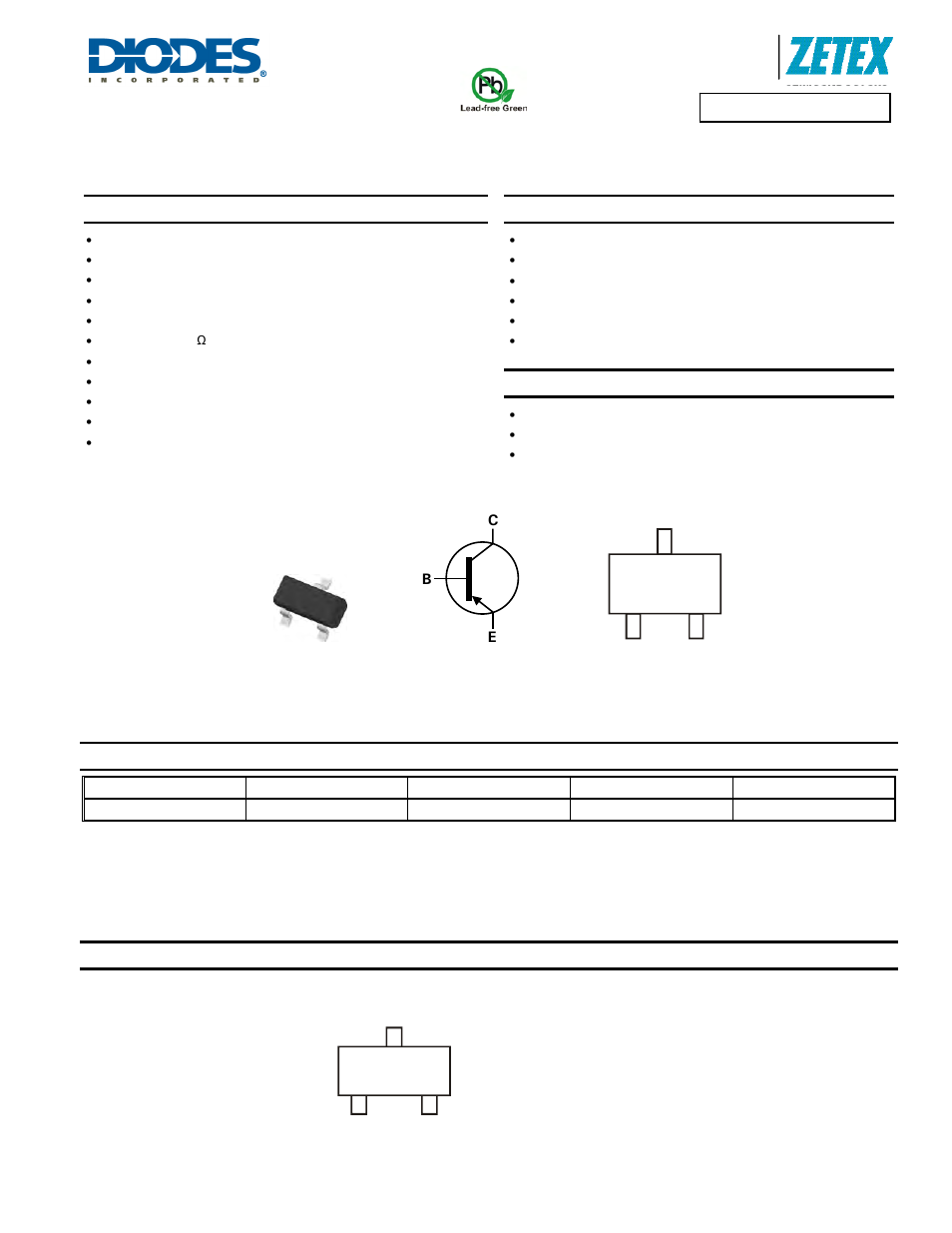 Diodes ZXTP25060BFH User Manual | 7 pages