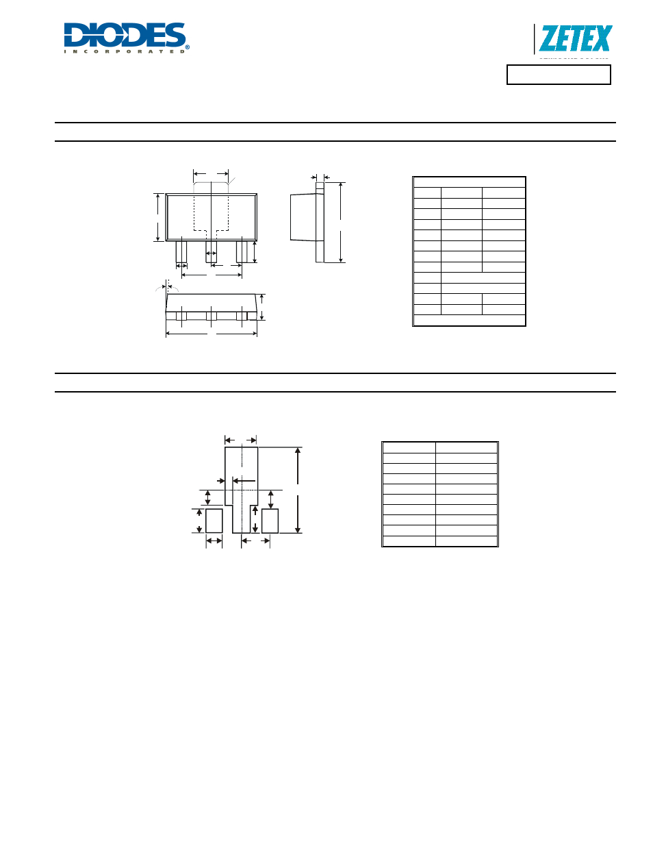 Zxtp4003z, Package outline dimensions, Suggested pad layout | Diodes ZXTP4003Z User Manual | Page 4 / 5