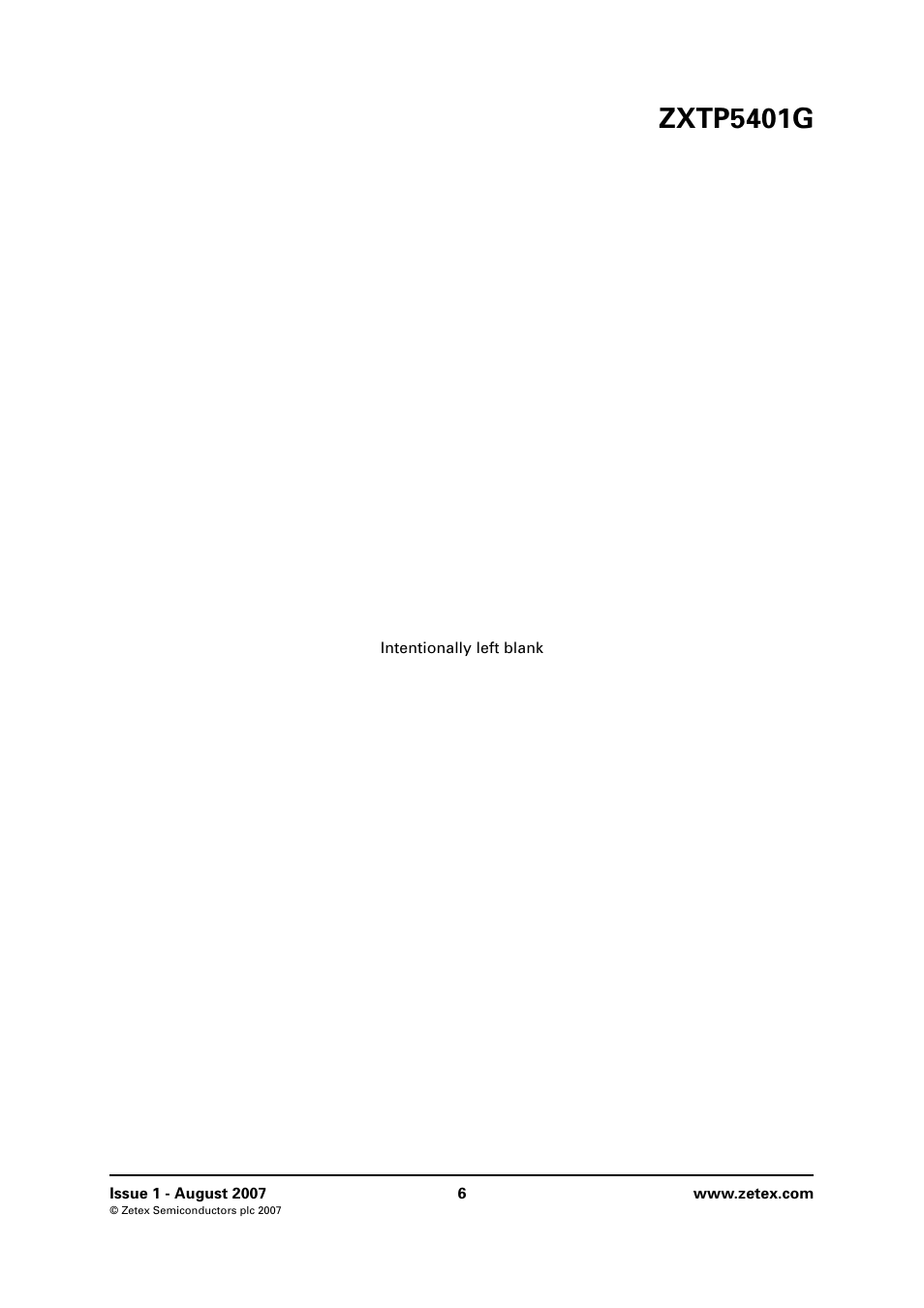 Zxtp5401g | Diodes ZXTP5401G User Manual | Page 6 / 8