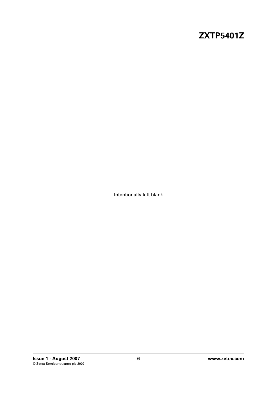 Zxtp5401z | Diodes ZXTP5401Z User Manual | Page 6 / 8