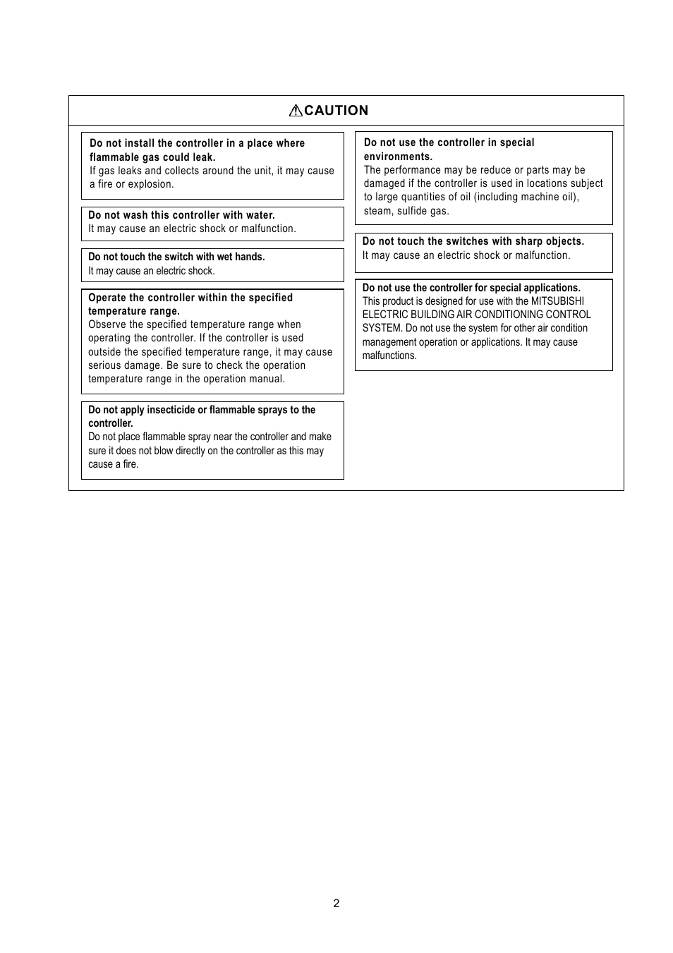 MITSUBISHI ELECTRIC GB-50A User Manual | Page 3 / 12