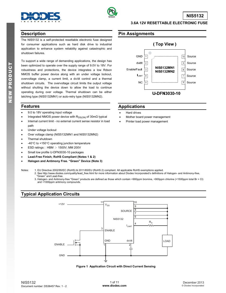 Diodes NIS5132 User Manual | 11 pages