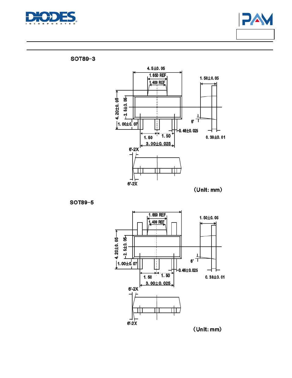 Pam3101, Package outline dimensions | Diodes PAM3101 User Manual | Page 21 / 25