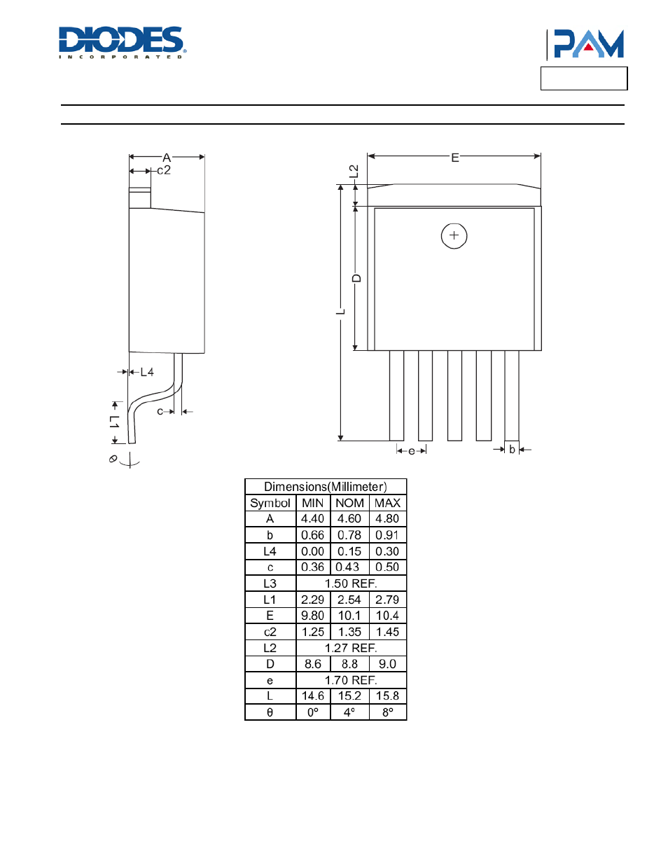 Pam3131, Package outline dimensions | Diodes PAM3131 User Manual | Page 12 / 14