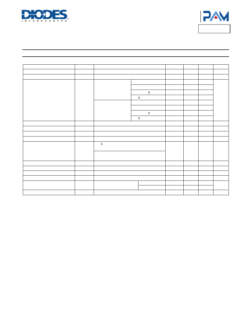 Electrical characteristics, Pam3131, A product line of diodes incorporated | Diodes PAM3131 User Manual | Page 4 / 14