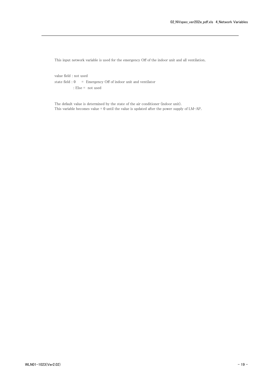 Request all off | MITSUBISHI ELECTRIC LMAP-02E User Manual | Page 19 / 25