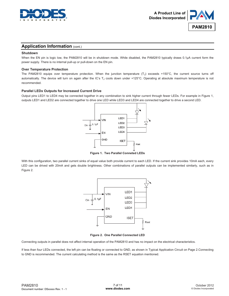 Pam2810, Application information | Diodes PAM2810 User Manual | Page 7 / 11