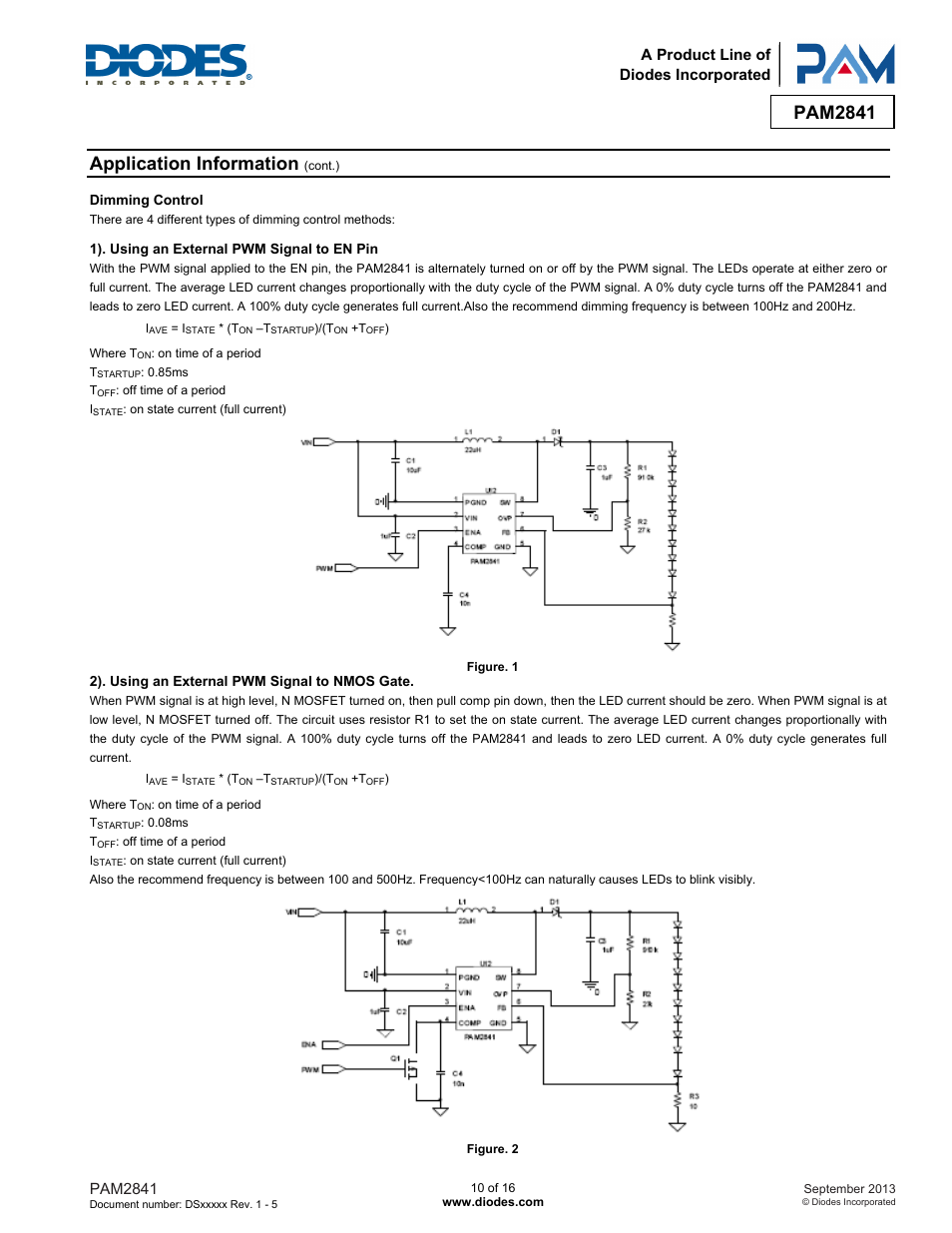 Pam2841, Application information | Diodes PAM2841 User Manual | Page 10 / 16