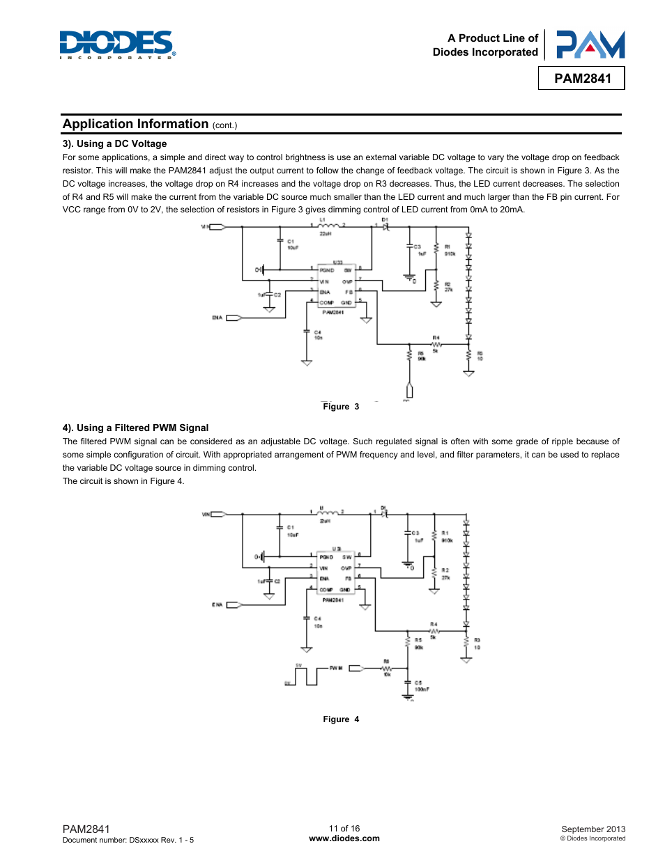 Pam2841, Application information | Diodes PAM2841 User Manual | Page 11 / 16