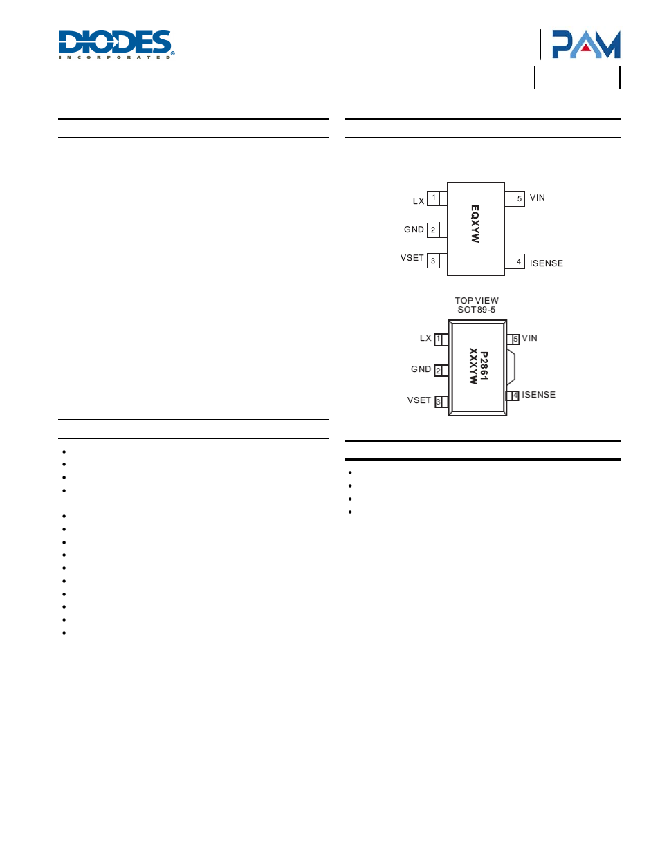 Diodes PAM2861 User Manual | 12 pages