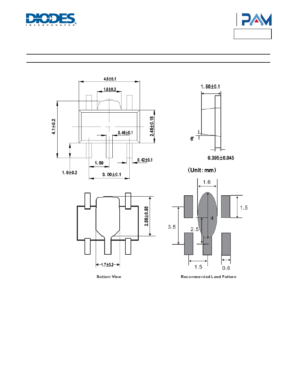 Pam2861, Package outline dimensions | Diodes PAM2861 User Manual | Page 11 / 12