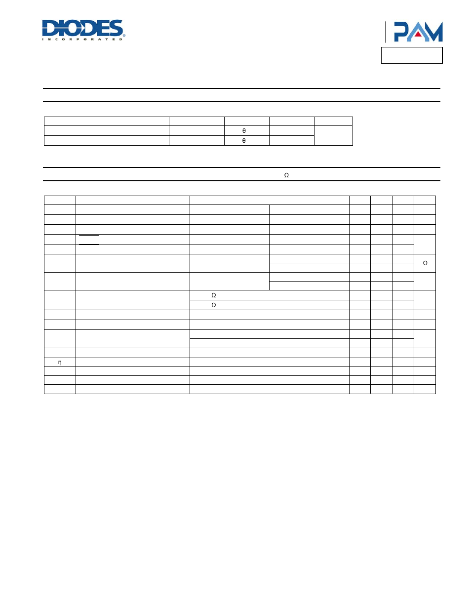 Pam8301, Thermal information, Electrical characteristics | Diodes PAM8301 User Manual | Page 3 / 10