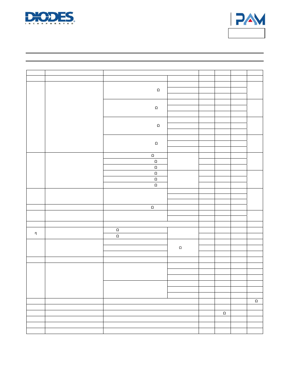 Pam8303c, Electrical characteristics | Diodes PAM8303C User Manual | Page 4 / 17