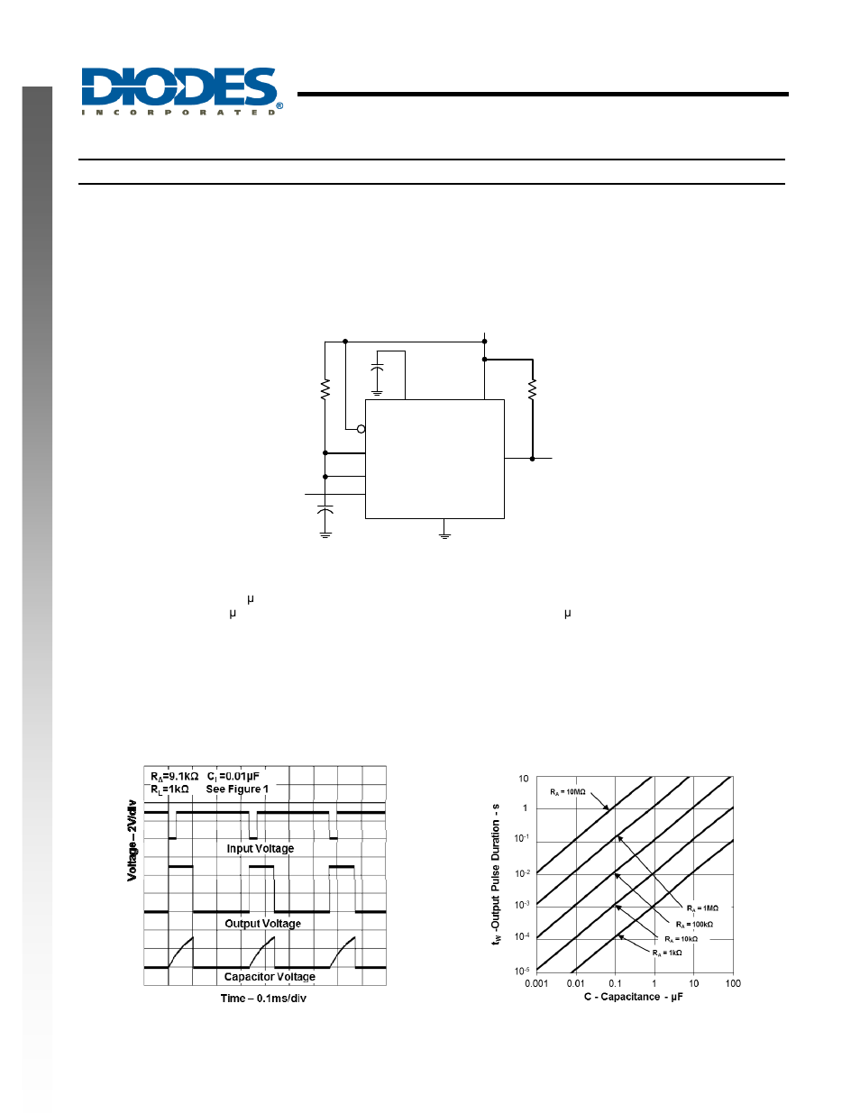 Precision timers, New prod uc t typical applications characteristics | Diodes NA555 User Manual | Page 7 / 14
