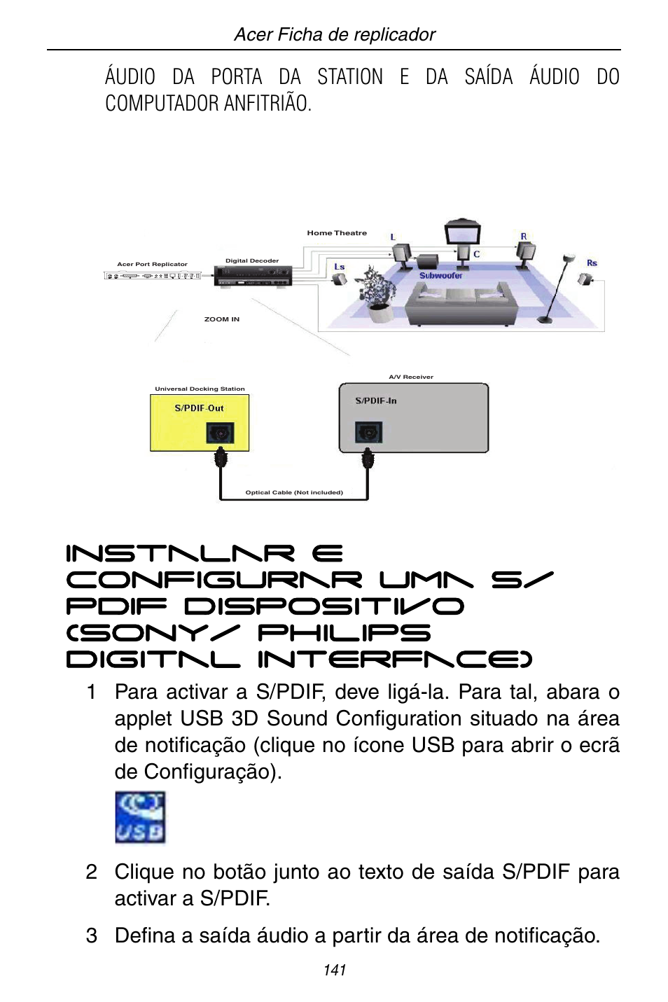 Acer ficha de replicador | Acer ACP45 USB port replicator User Manual | Page 141 / 150