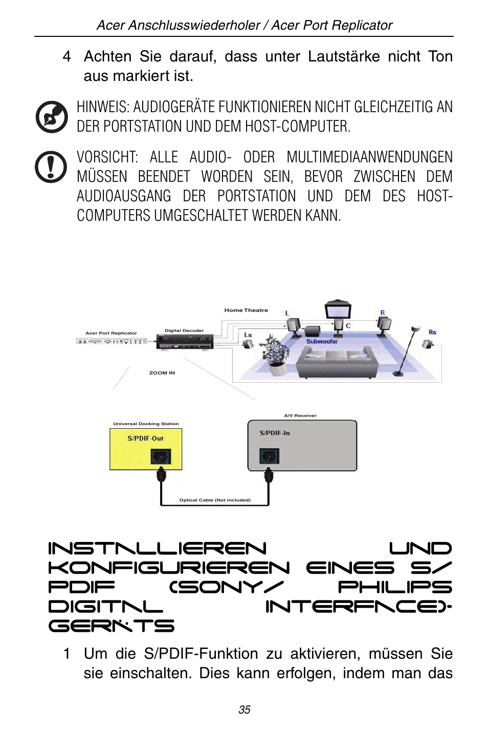 Acer ACP45 USB port replicator User Manual | Page 35 / 150