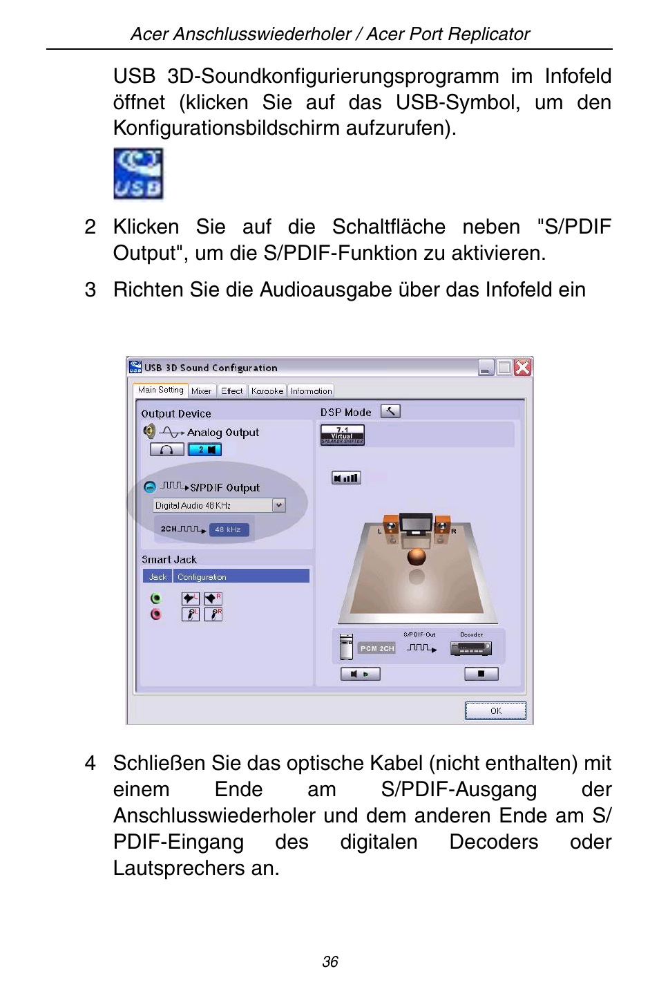 Acer ACP45 USB port replicator User Manual | Page 36 / 150