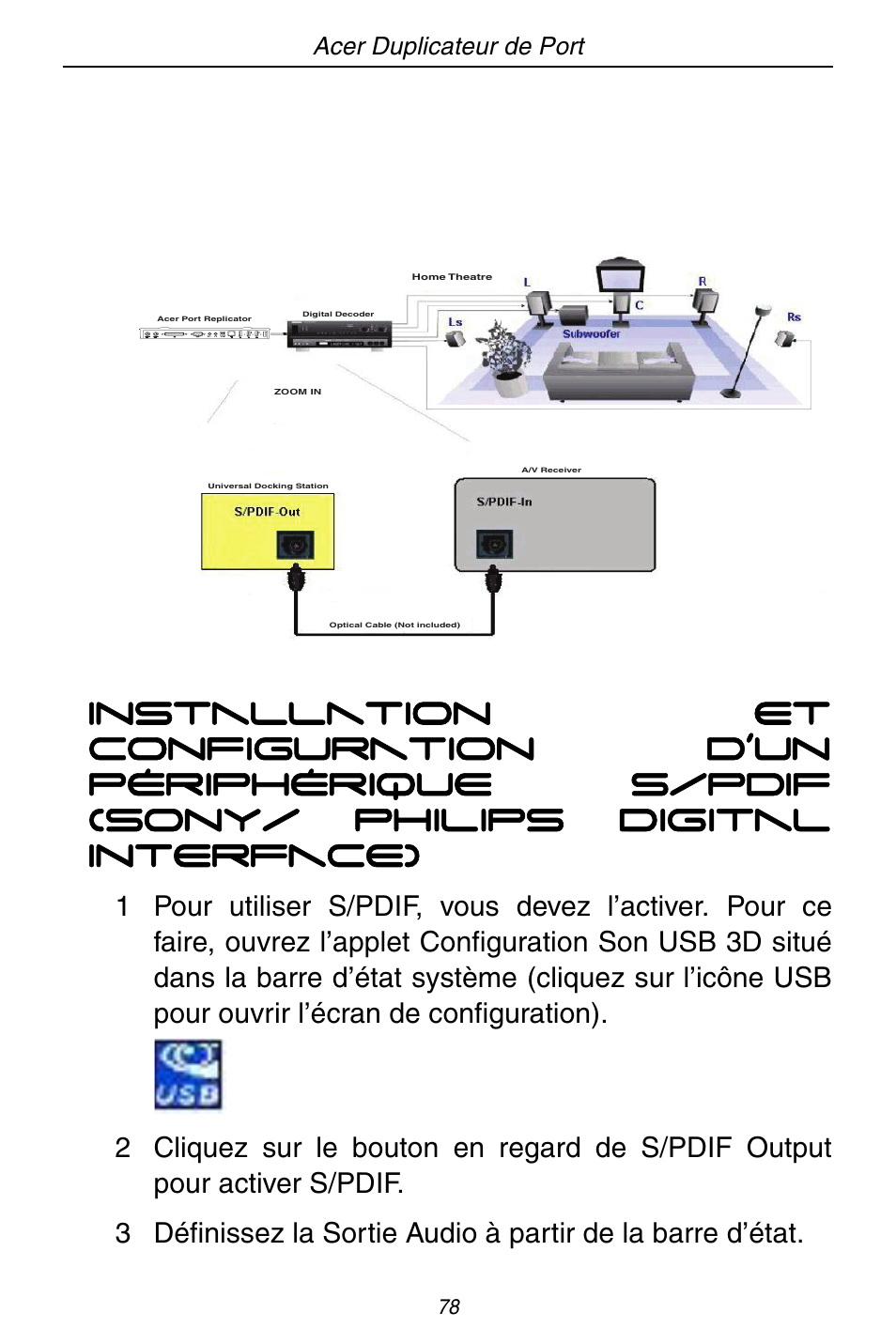 Acer ACP45 USB port replicator User Manual | Page 78 / 150