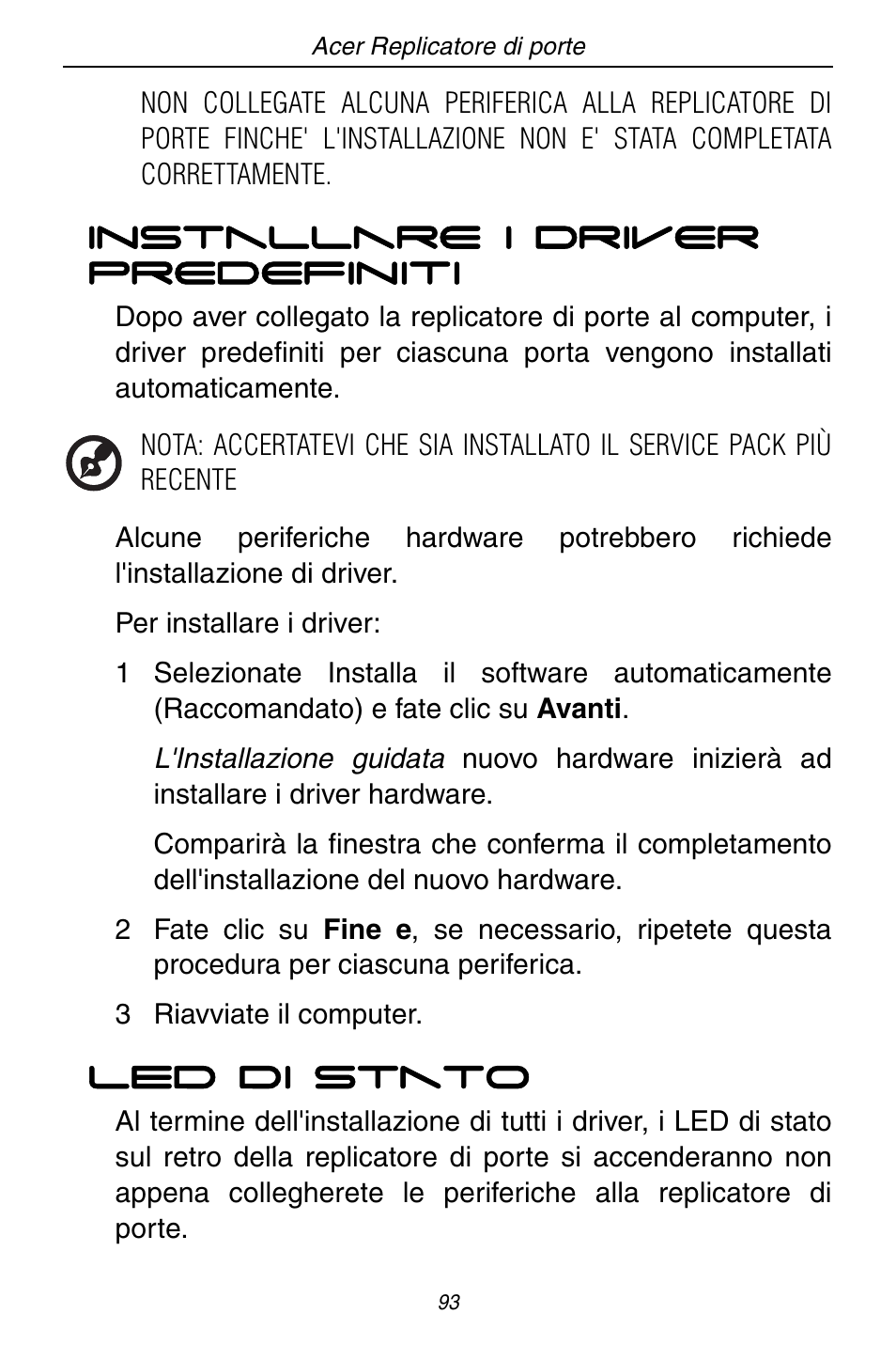 Acer ACP45 USB port replicator User Manual | Page 93 / 150