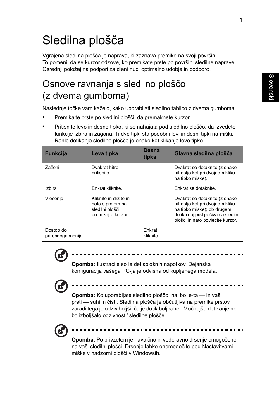 Sledilna plošča | Acer TravelMate 4750 User Manual | Page 1203 / 2286