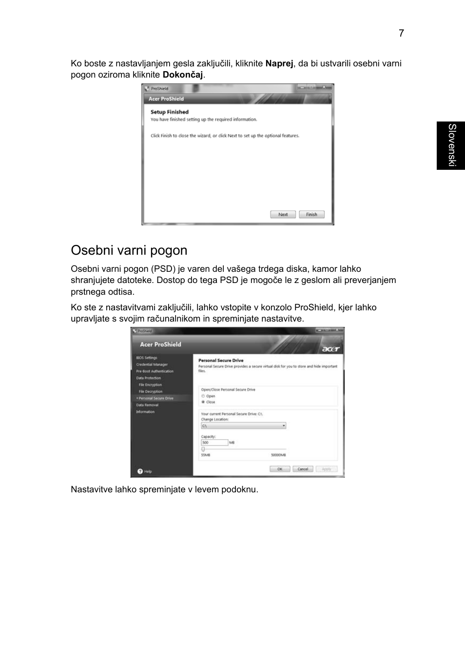 Osebni varni pogon | Acer TravelMate 4750 User Manual | Page 1209 / 2286