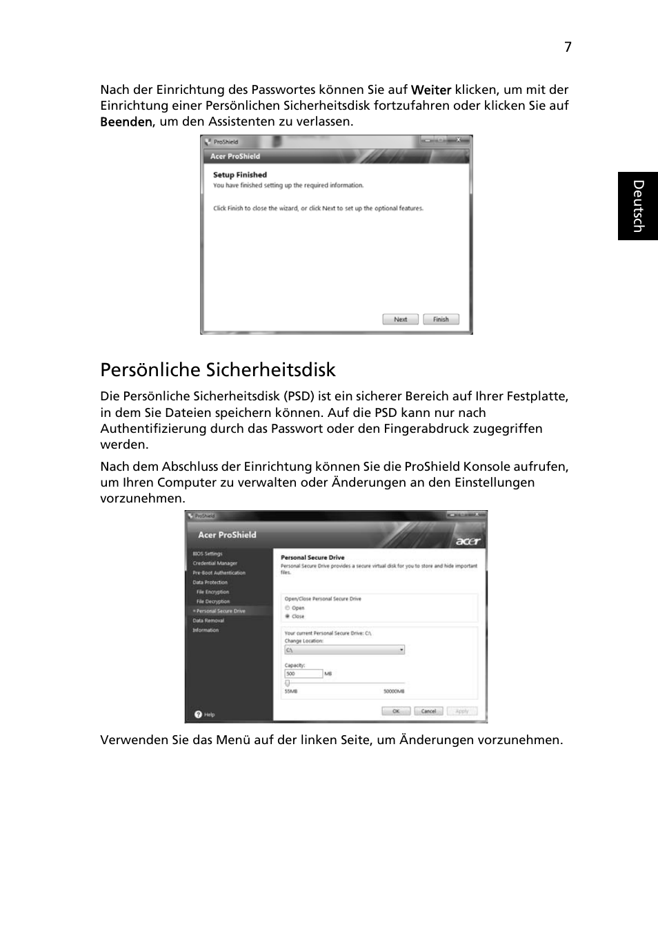 Persönliche sicherheitsdisk | Acer TravelMate 4750 User Manual | Page 177 / 2286