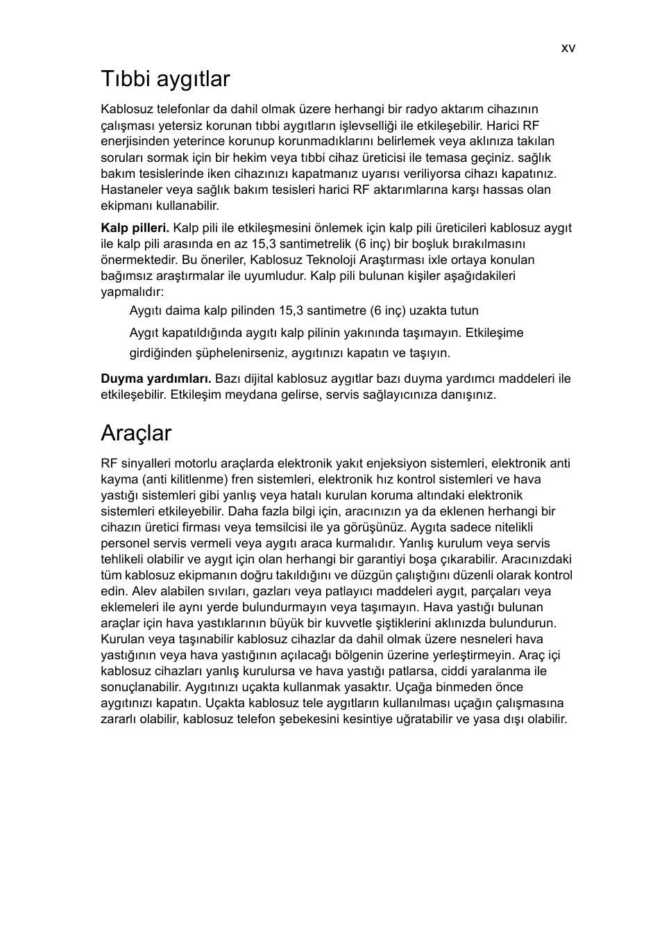 Tıbbi aygıtlar, Araçlar | Acer TravelMate 4750 User Manual | Page 1789 / 2286