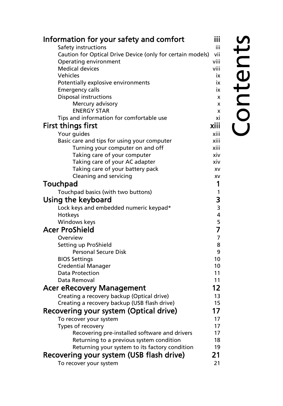 Acer TravelMate 4750 User Manual | Page 18 / 2286