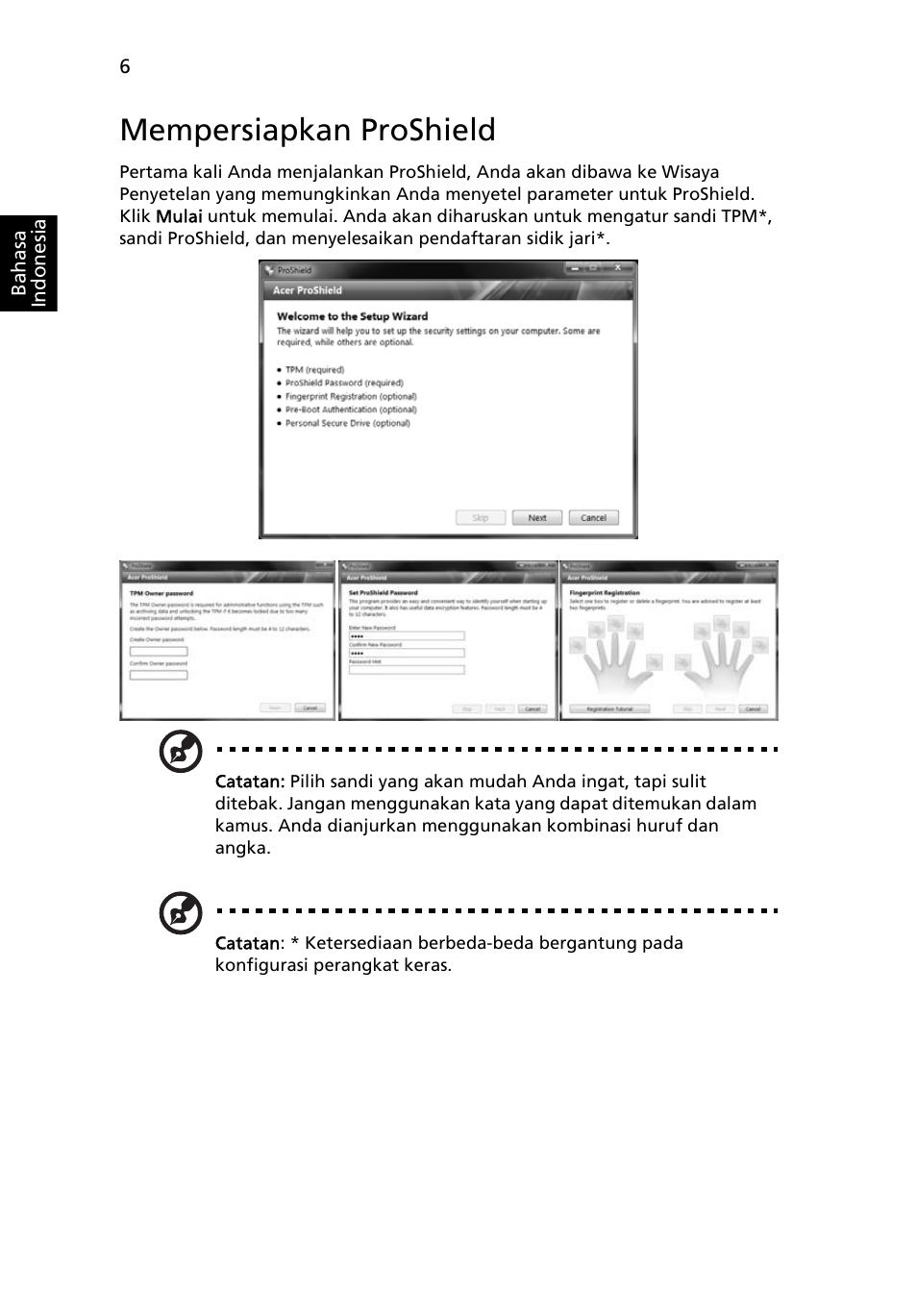 Mempersiapkan proshield | Acer TravelMate 4750 User Manual | Page 2160 / 2286