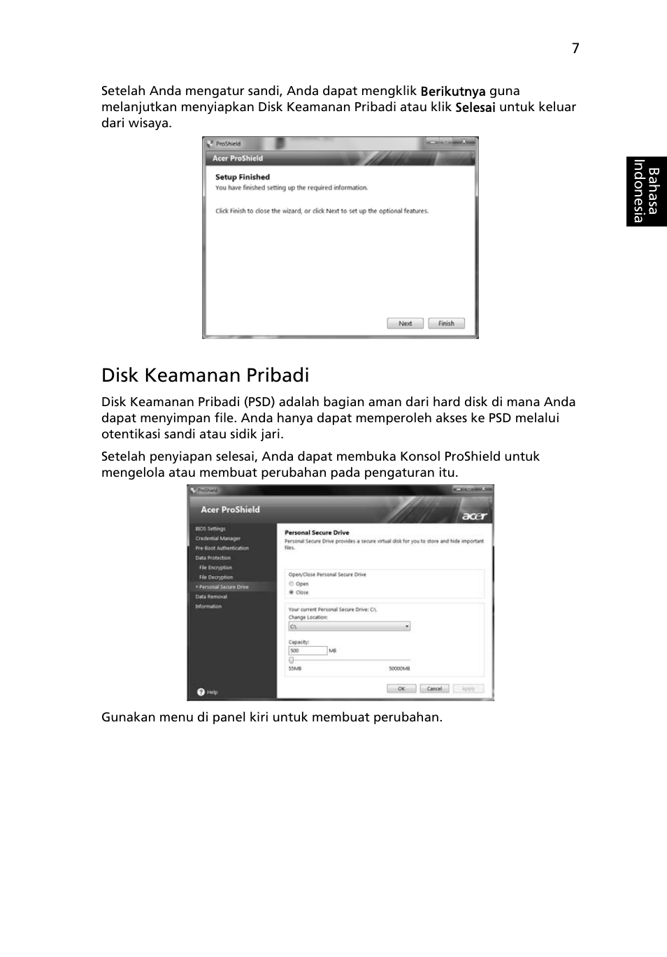 Disk keamanan pribadi | Acer TravelMate 4750 User Manual | Page 2161 / 2286