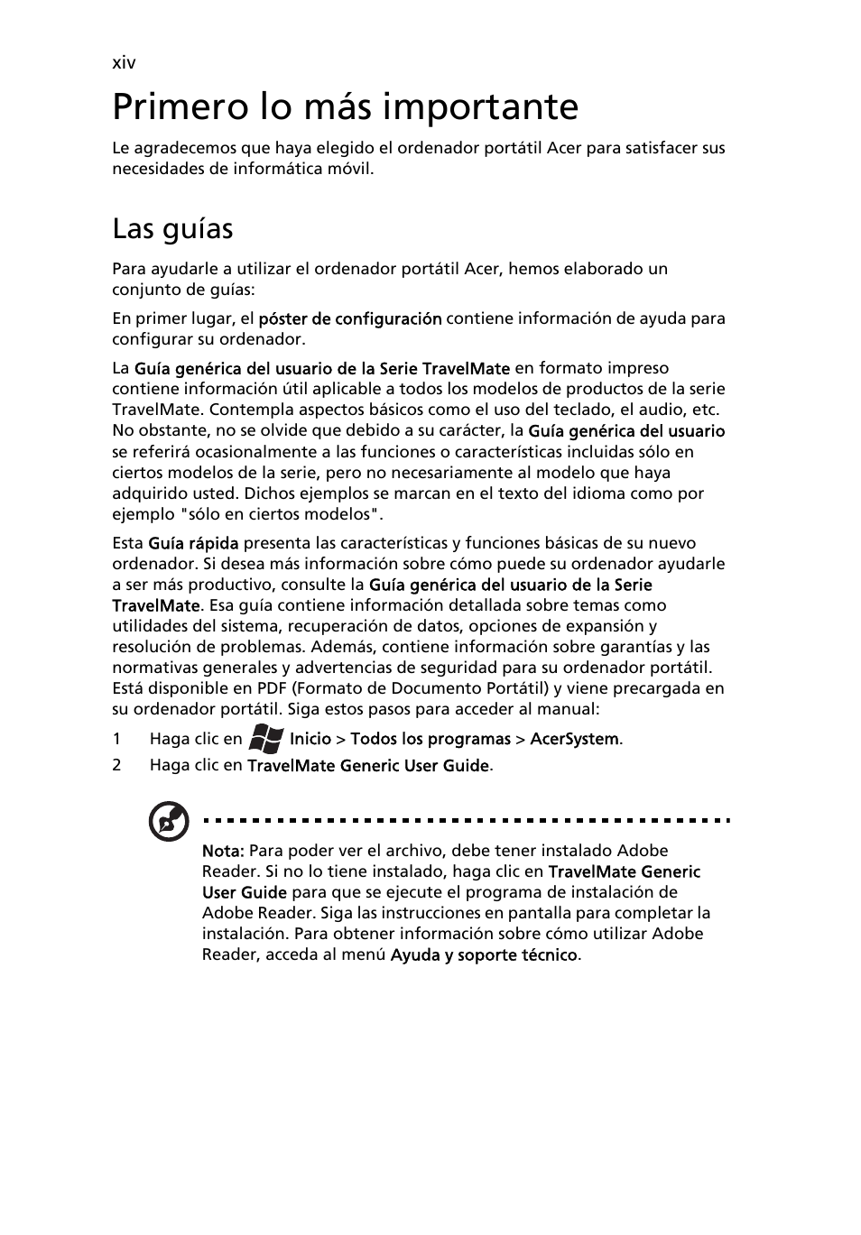 Primero lo más importante, Las guías | Acer TravelMate 4750 User Manual | Page 314 / 2286