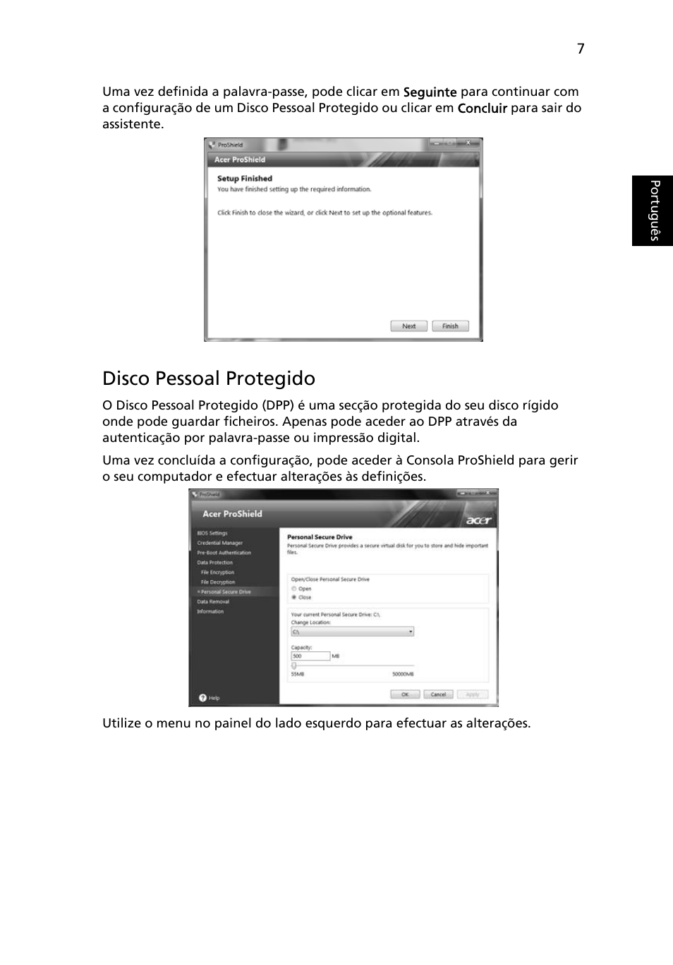 Disco pessoal protegido | Acer TravelMate 4750 User Manual | Page 401 / 2286