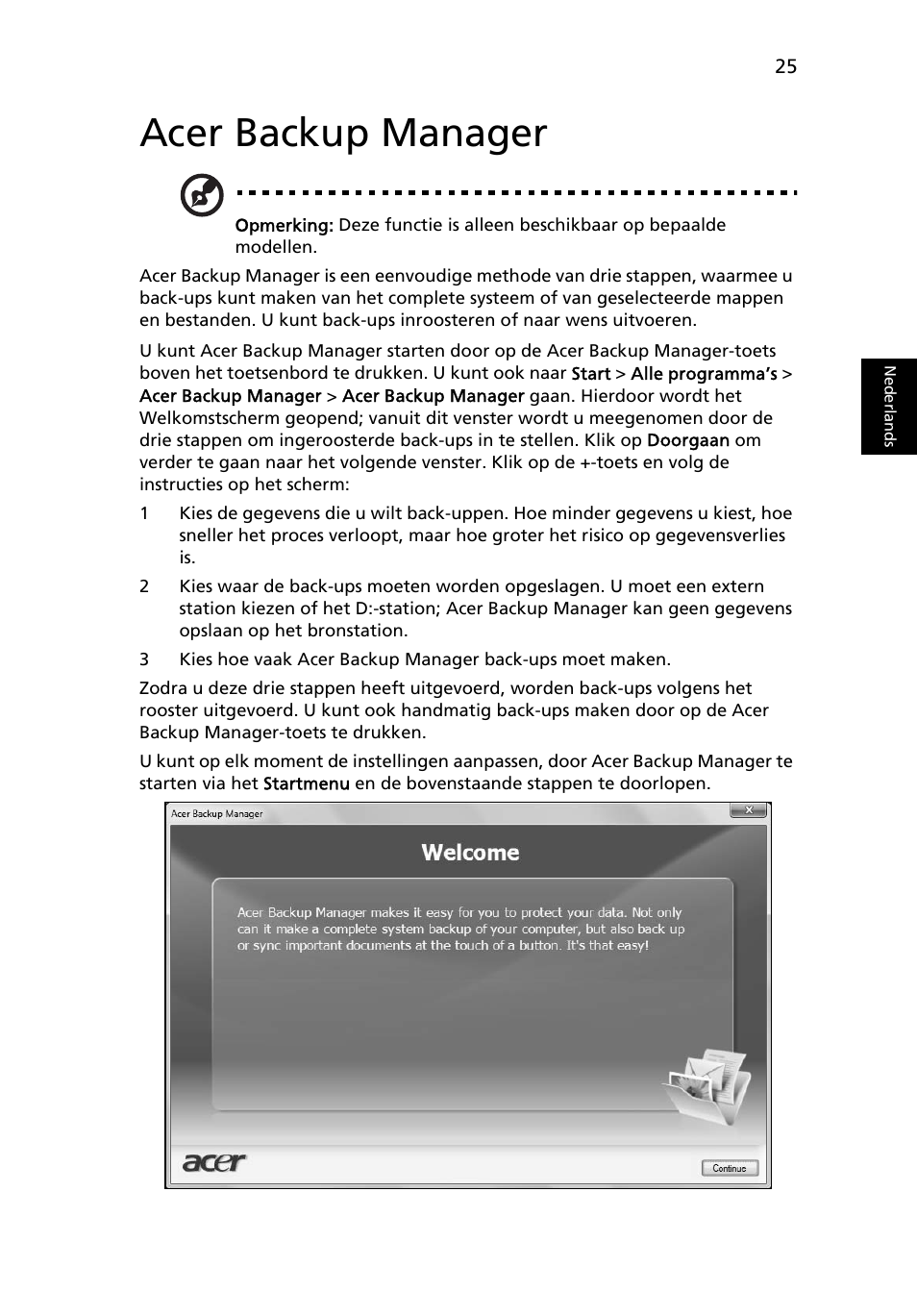 Acer backup manager | Acer TravelMate 4750 User Manual | Page 493 / 2286