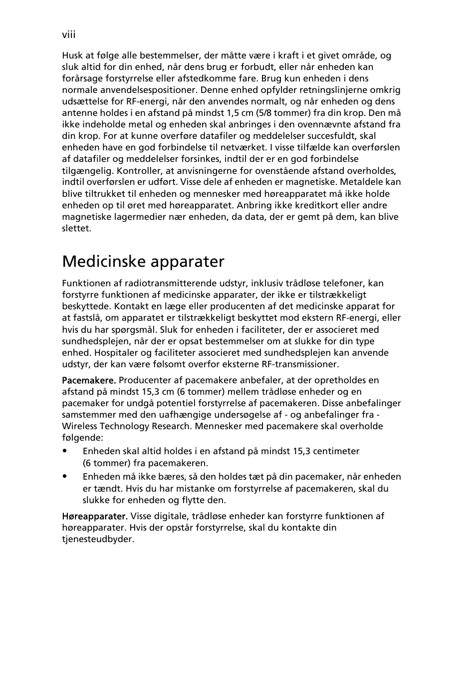 Medicinske apparater | Acer TravelMate 4750 User Manual | Page 602 / 2286